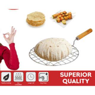 Chapati Roti Griller | Barbeque Jali Griller | Phulka grill for Gas stove | Round
