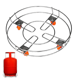 Gas Cylinder trolley with Wheels - Stainless steel