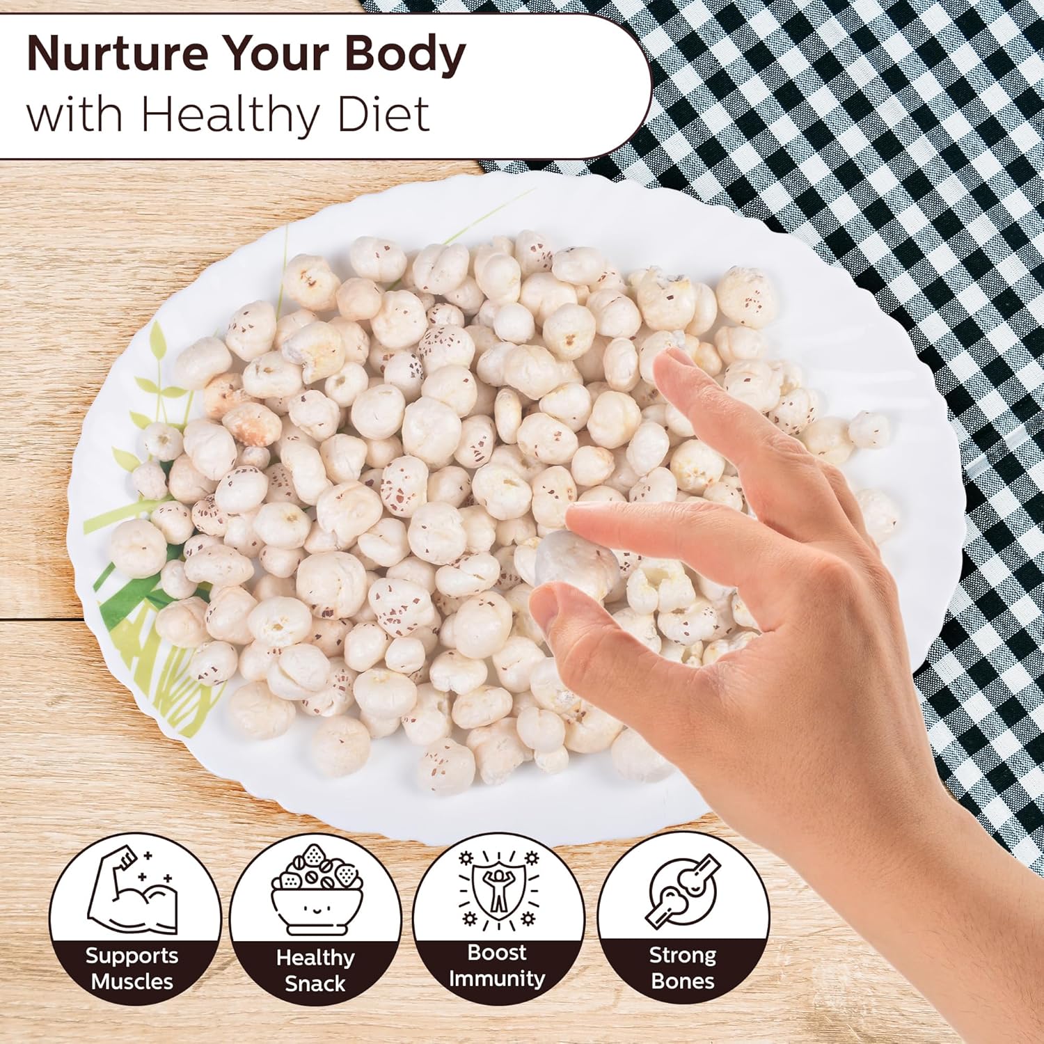 Premium Makhana 1 KG | Foxnuts | Phool Makhana - Image 3