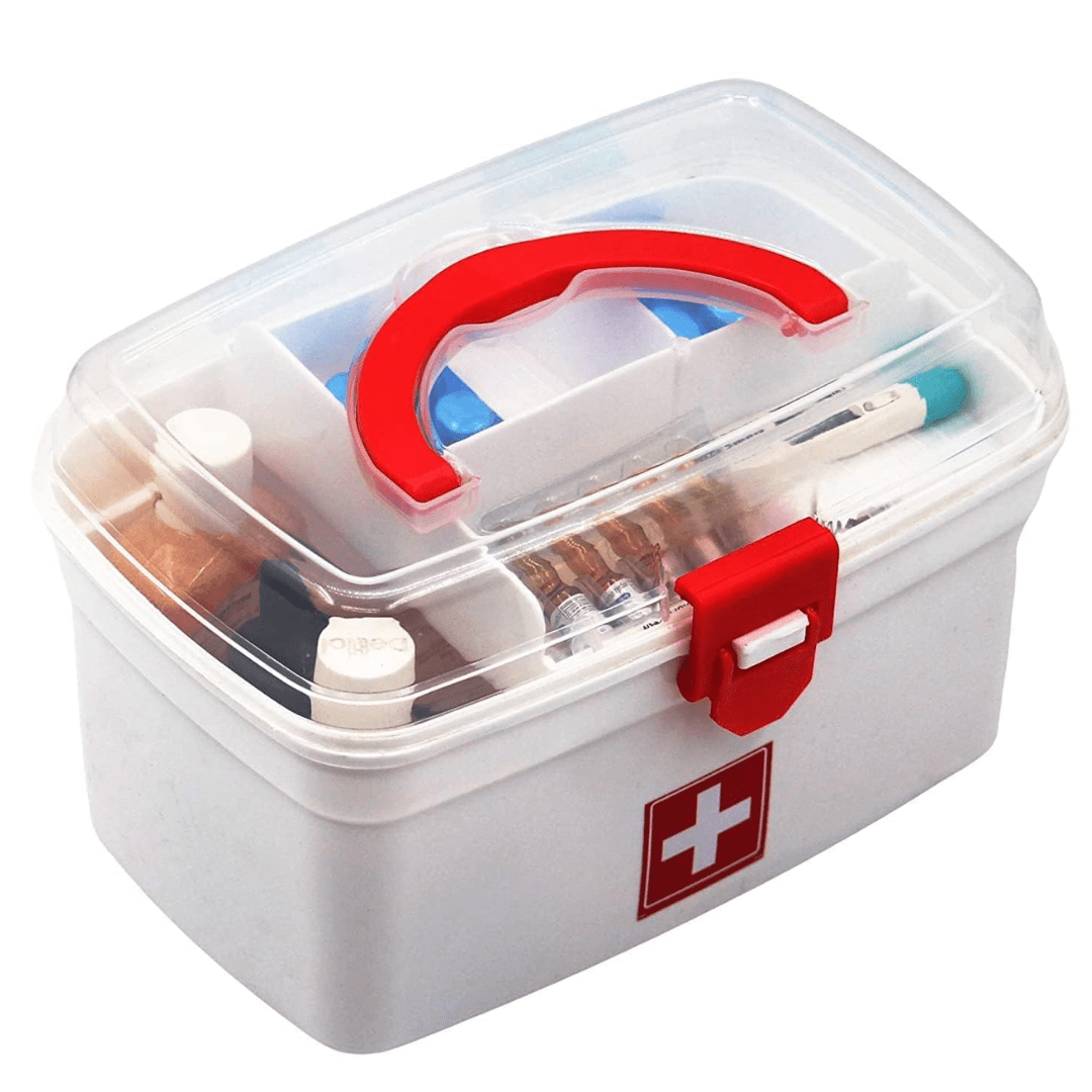 Looji Medicine storage box for home - Plastic