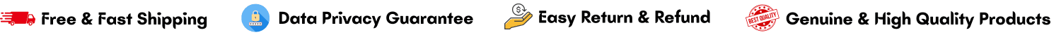 Free Fast Shipping Secure Payment Options Easy Returns Refunds Genuine High Quality Products Quick Reliable Delivery Data Privacy Guarantee Best Price Guarantee