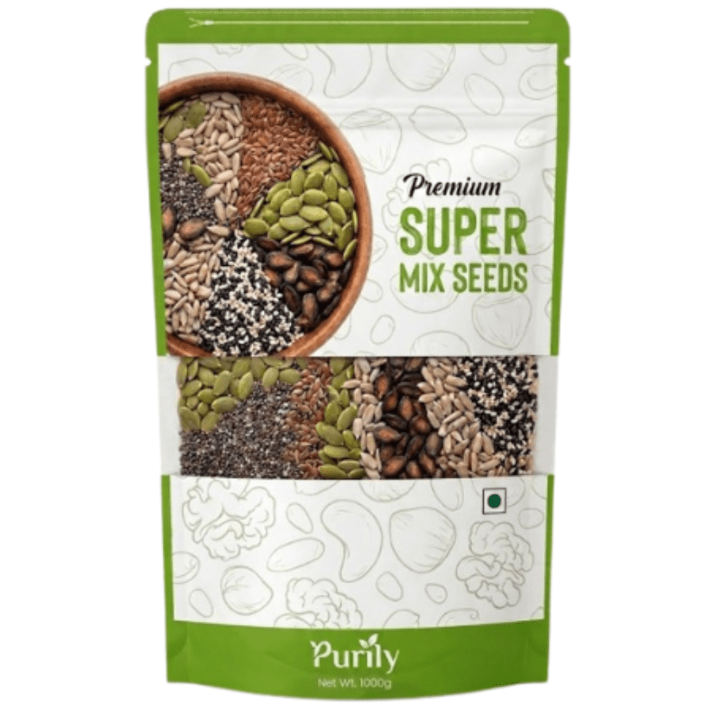 Purily Super Mix Seeds - 1000g Pack of superfood seeds