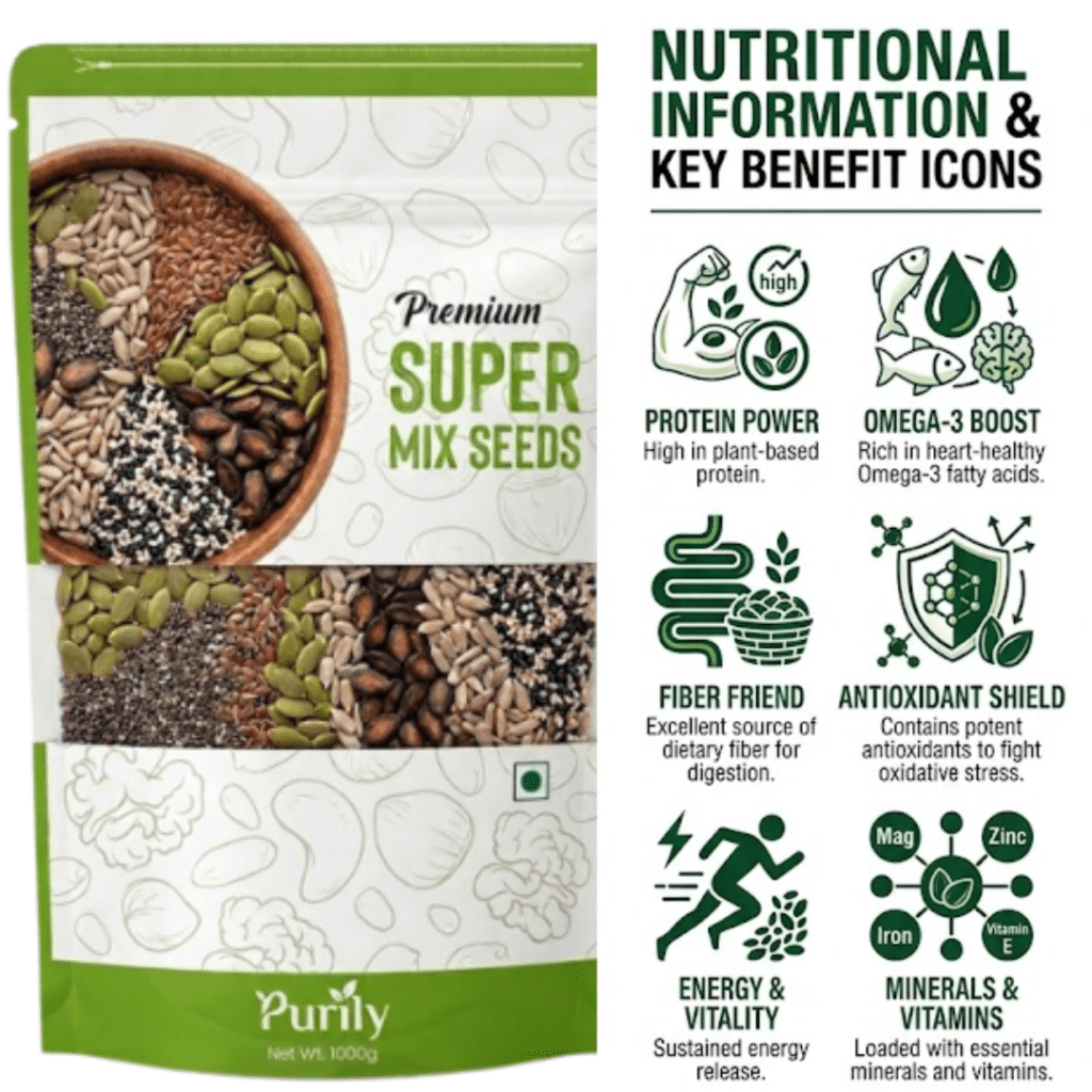 Purily Super mix seeds Nutritional and Superfoods