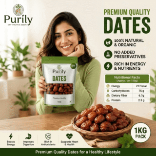 Purily Zahidi Dates | Yellow Dates 1Kg Pack